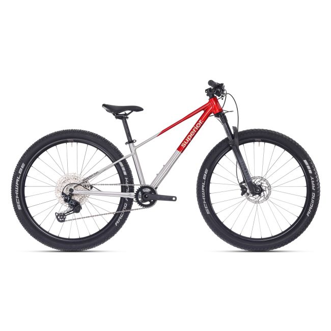 Bicicleta Superior TEAM 27.7 27.5 Gloss Brushed Alu/Red