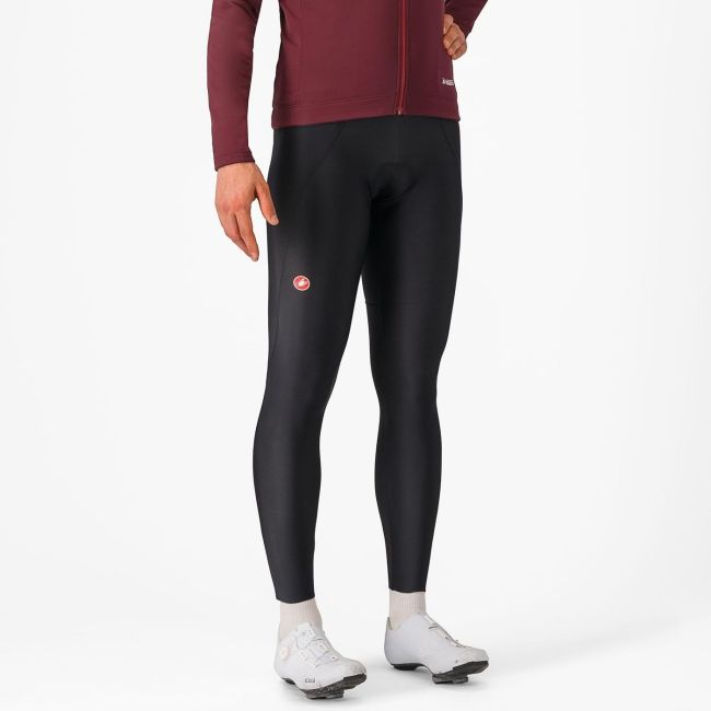 Pantaloni lungi cu bretele Castelli Espresso, Negru