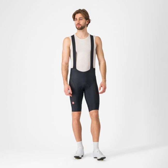 Pantaloni scurti cu bretele Castelli Competizione 2, pentru barbati, negru