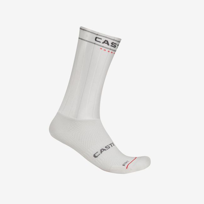 Sosete Castelli Fast Feet 4, unisex, alb XXL, 44-47