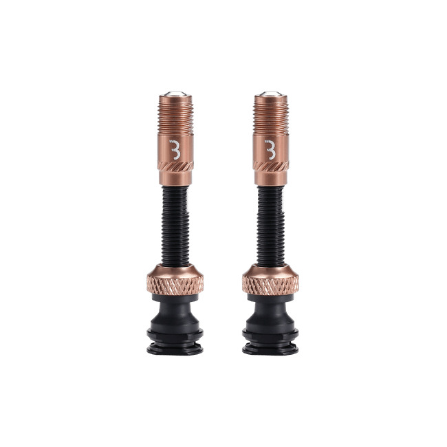 Valve tubeless BBB Valve CoreCap aluminiu copper 40mm set 2 bucati