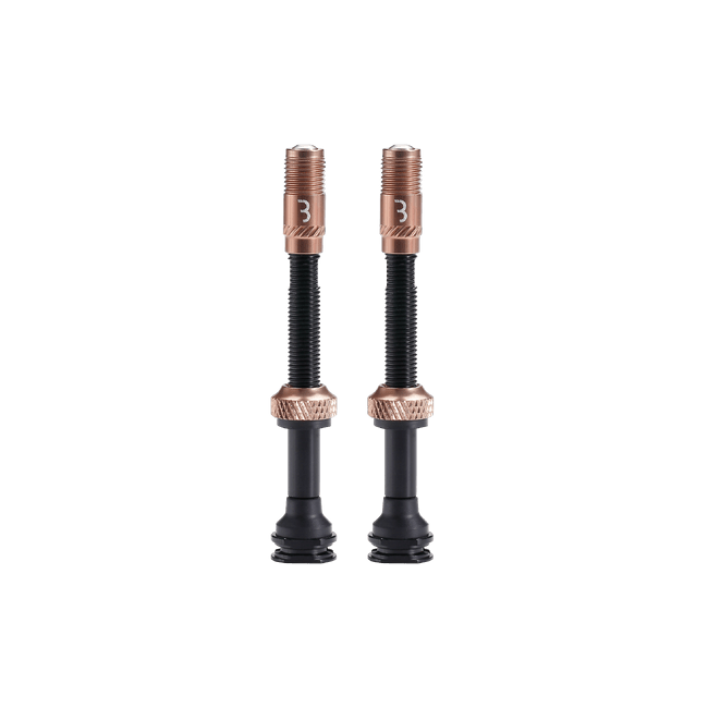 Valve tubeless BBB Valve CoreCap aluminiu copper 60mm set 2 bucati