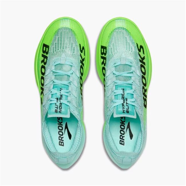 Pantofi alergare Brooks Hyperion Elite 5 - verde | racing cu carbon