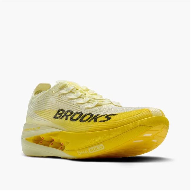 Pantofi alergare Brooks Hyperion Elite 5 - galben | racing cu carbon
