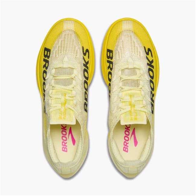 Pantofi alergare Brooks Hyperion Elite 5 - galben | racing cu carbon