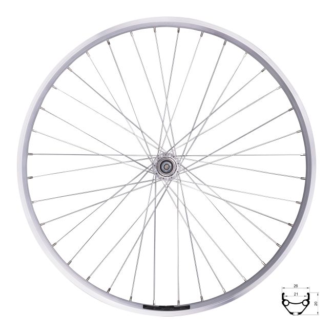 Roata spate Force Prime 26 559x21 Argintie 36h