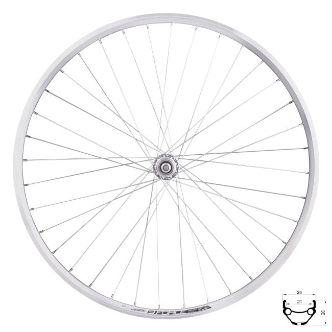 Roata spate Force Prime 28 622x21 Argintie 36h
