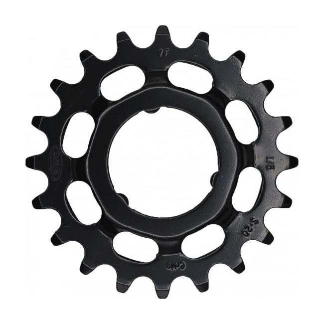 Pinion KMC pentru Shimano Cr-Mo Negru 21T 1/8
