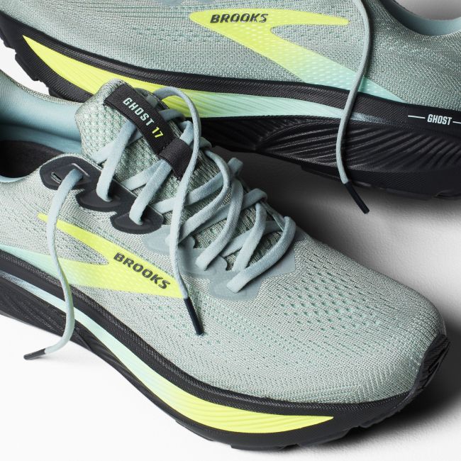 Pantofi alergare Brooks Ghost 17 - verde 349 | amortizare echilibrată