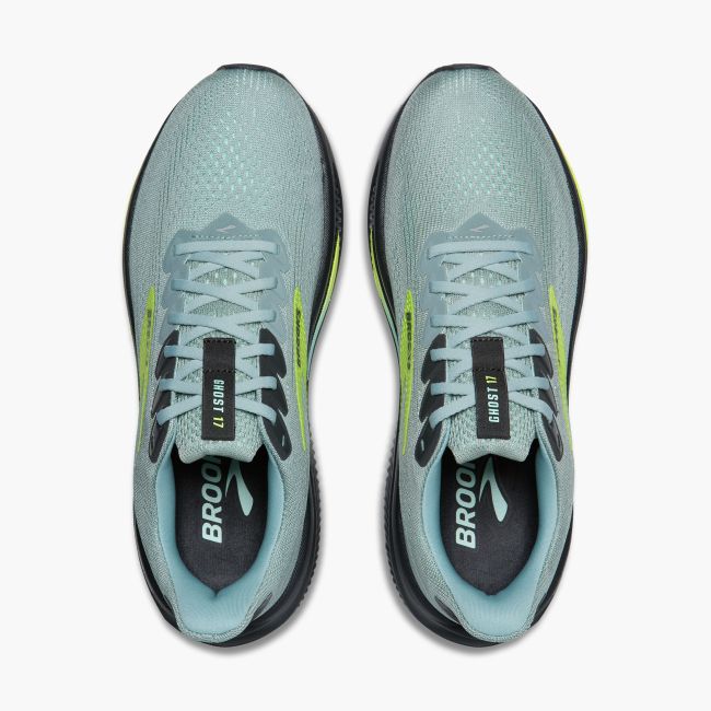 Pantofi alergare Brooks Ghost 17 - verde 349 | amortizare echilibrată