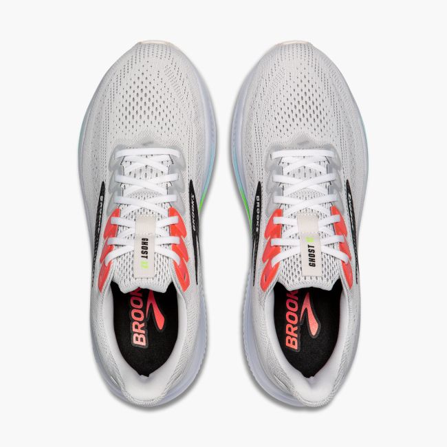 Pantofi alergare Brooks Ghost 17 - alb | amortizare echilibrată