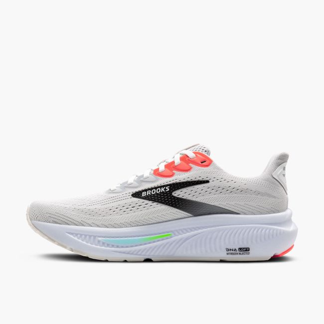 Pantofi alergare Brooks Ghost 17 - alb | amortizare echilibrată