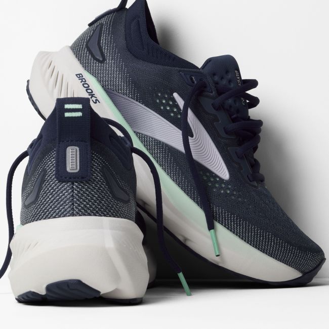 Pantofi alergare Brooks Glycerin 23 W - albastru | amortizare premium