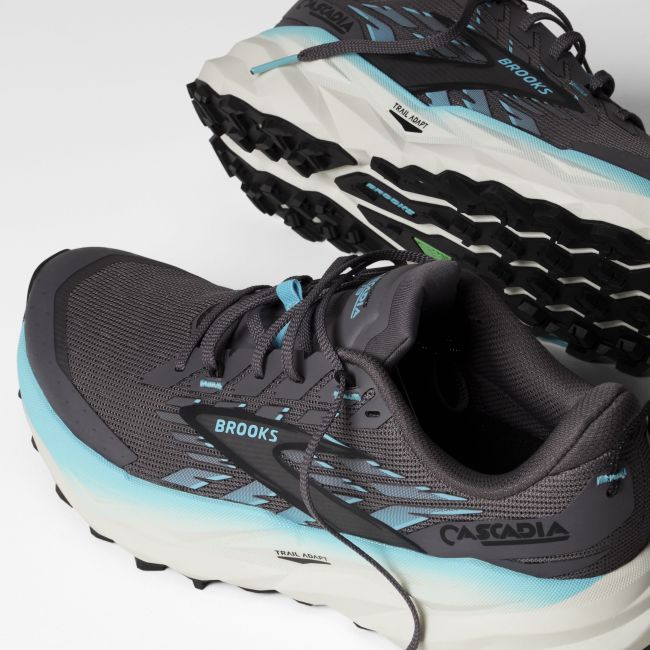 Pantofi trail Brooks Cascadia 19 W - albastru | alergare munte