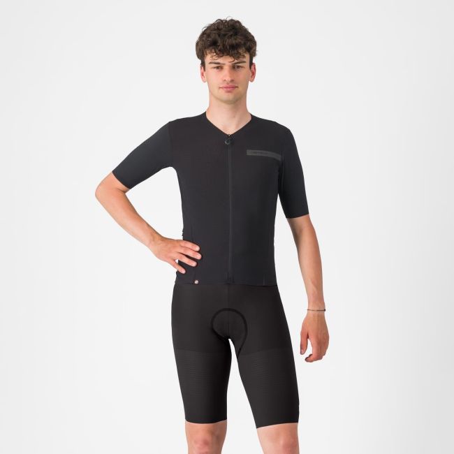 Pantaloni scurti cu bretele Castelli Premio EVO, pentru barbati, negru