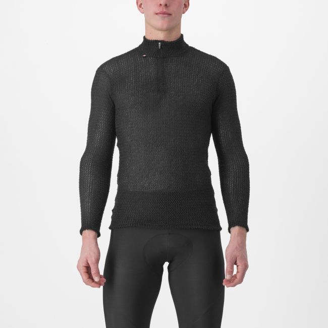 Tricou cu maneca lunga Castelli Cold Day 2nd Layer, Negru