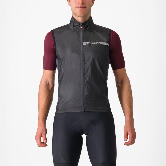 Castelli - vesta ciclism - Squadra Stretch Vest - lime | gri inchis