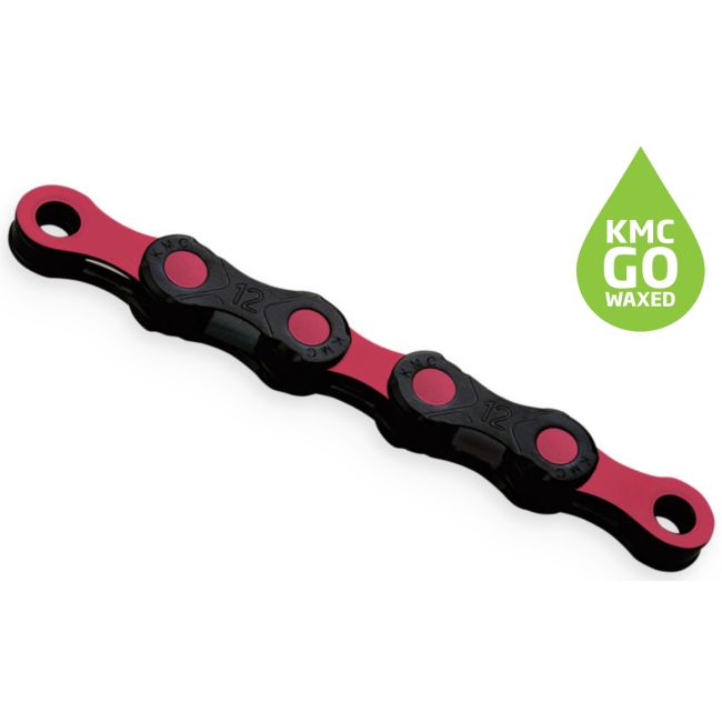 Lant KMC DLC 12 Negru/Roz 12 Viteze 126 Zale ceruit