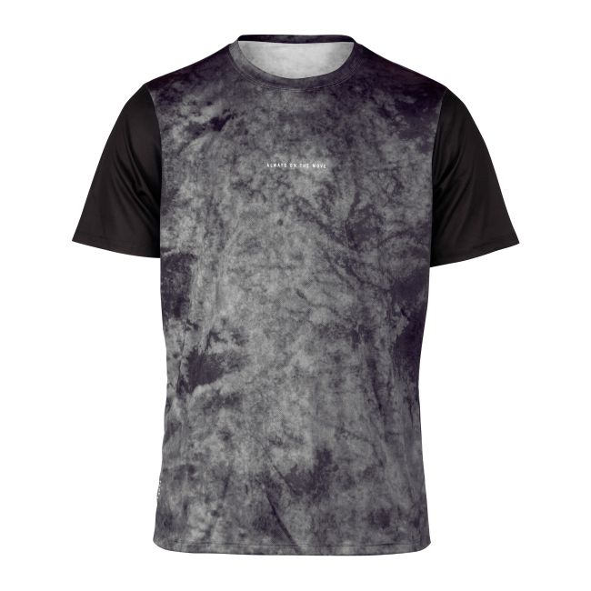 Tricou Force MTB Move maneci scurte, Negru