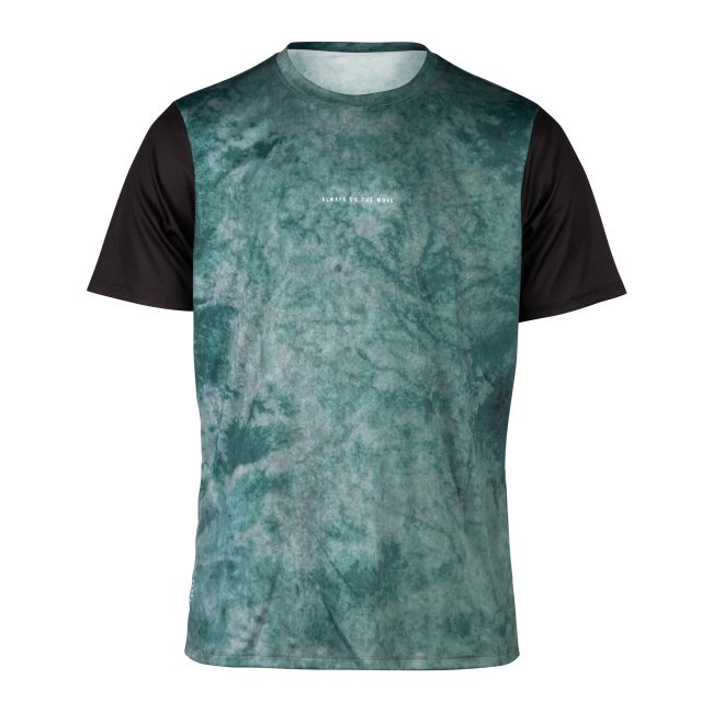 Tricou Force MTB Move maneci scurte, Verde Inchis