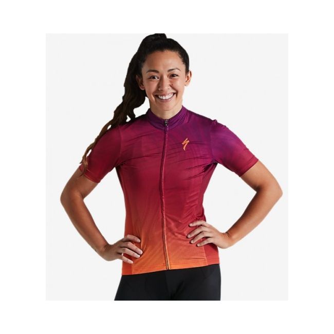 Tricou Ciclism SPECIALIZED Women's RBX Comp (S/S) - Orange Sunset/Violet