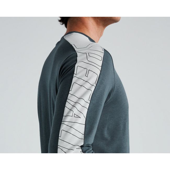 Tricou Ciclism SPECIALIZED Men's Trail (L/S) - Cast Battleship
