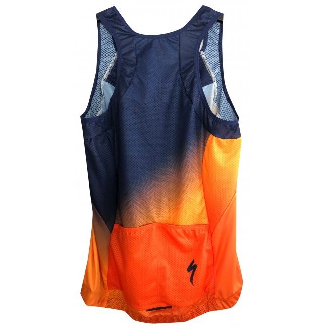 Tricou Ciclism SPECIALIZED Women's SL (Tank) - Orange Sunset/Dark Blue