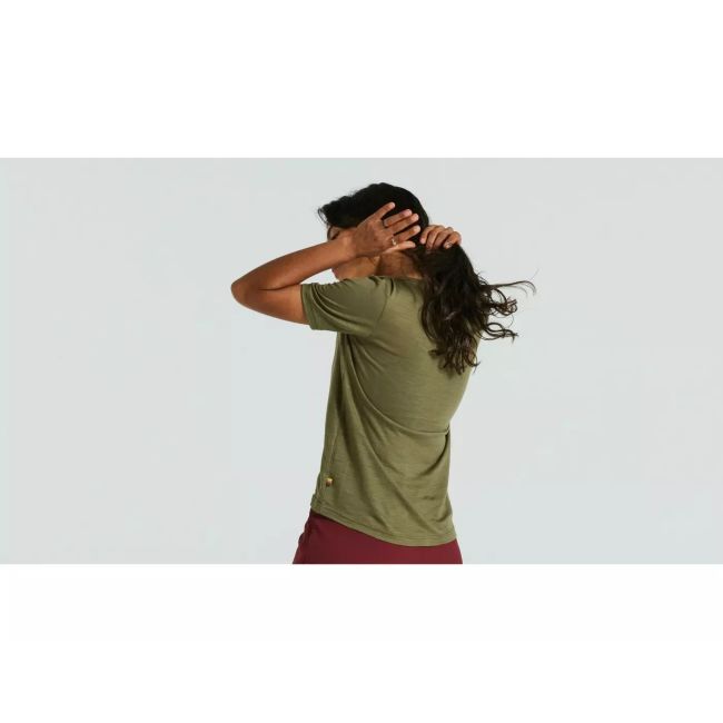 Tricou Ciclism SPECIALIZED/FJALLRAVEN Women's Wool (S/S) - Green