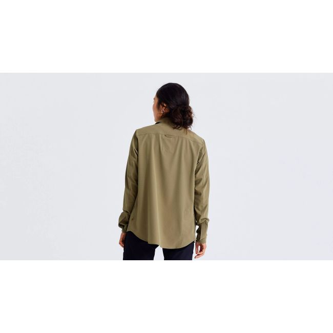 Camasa Ciclism SPECIALIZED/FJALLRAVEN Women's Sun (L/S) - Green