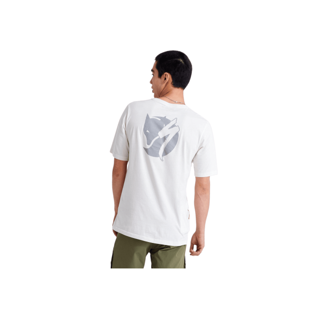 Tricou Ciclism SPECIALIZED/FJALLRAVEN Men's Cotton Pocket (S/S) - Eggshell