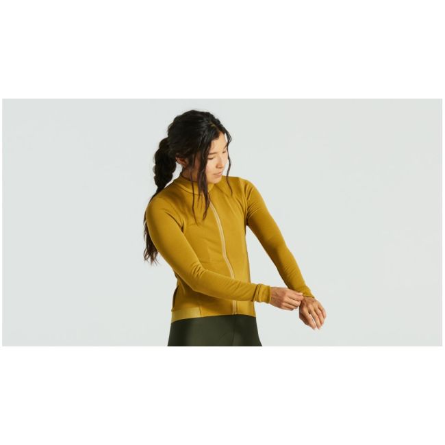 Tricou Ciclism SPECIALIZED Women's Prime Power Grid (L/S) - Harvest Gold