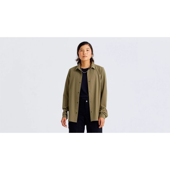 Camasa Ciclism SPECIALIZED/FJALLRAVEN Women's Sun (L/S) - Green