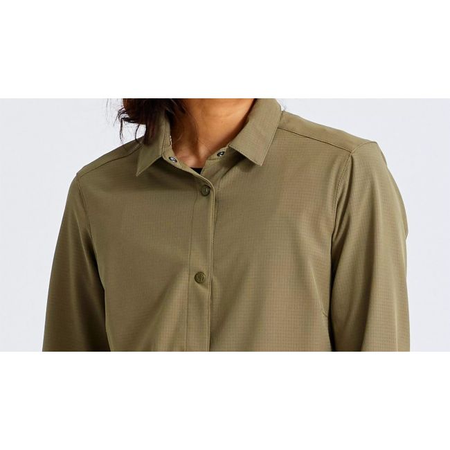 Camasa Ciclism SPECIALIZED/FJALLRAVEN Women's Sun (L/S) - Green
