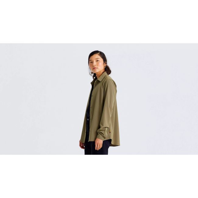 Camasa Ciclism SPECIALIZED/FJALLRAVEN Women's Sun (L/S) - Green