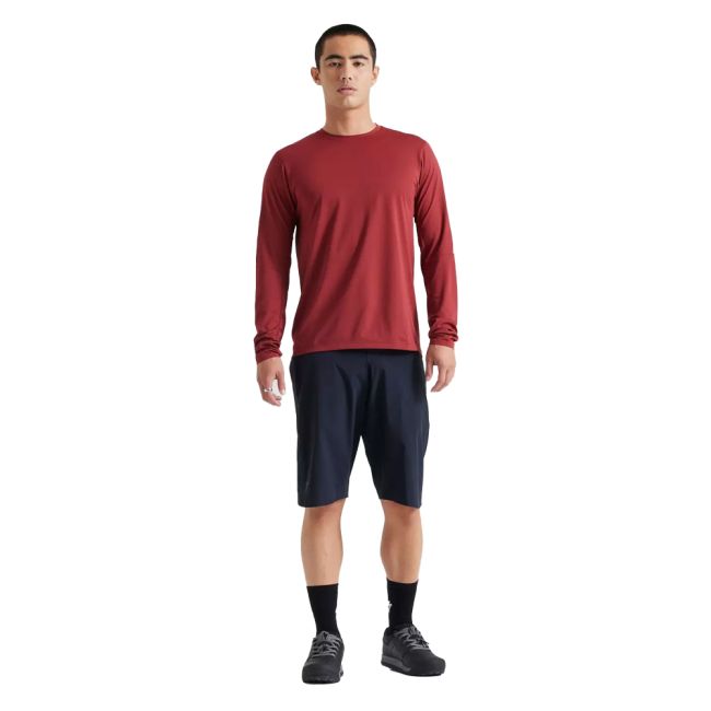 Tricou Ciclism SPECIALIZED Men's Gravity Training (L/S) - Garnet Red