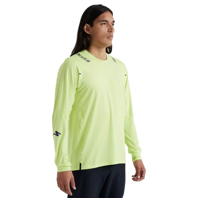 Tricou Ciclism SPECIALIZED Men's Trail Air (L/S) - Limestone
