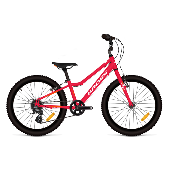 Bicicleta Copii Kross Hexagon Mini 1.0 20 inch rosie Shimano Tourney