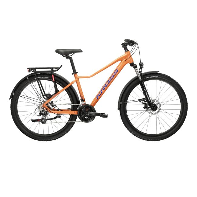 Bicicleta MTB Hardtail Kross LEA 2.0 EQ 27.5 inch portocalie Shimano Altus