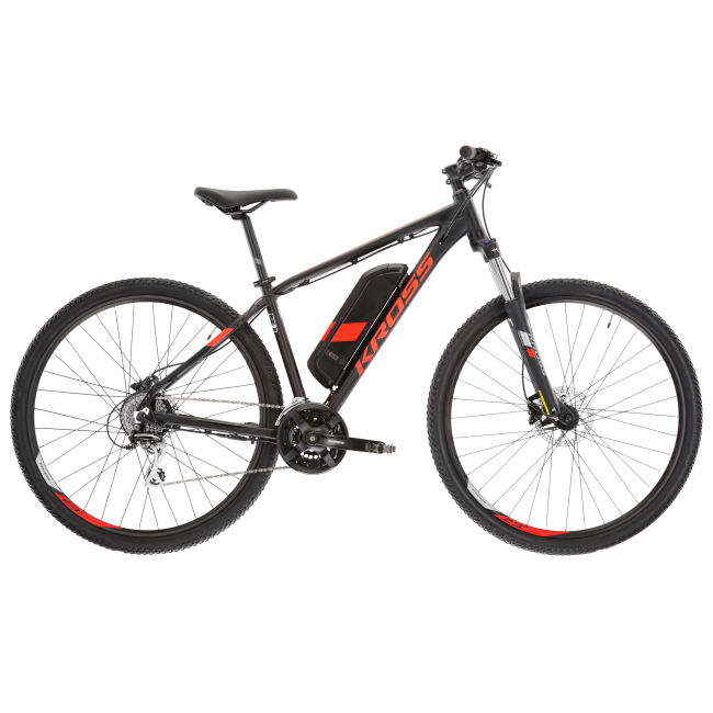 Bicicleta Electrica MTB Kross Hexagon Boost 1.0 29 inch neagra Shimano Acera
