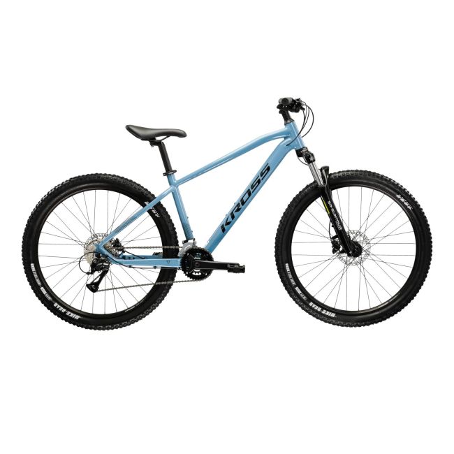 Bicicleta MTB Hardtail Kross Hexagon 4.0 27.5 inch albastra Shimano Acera