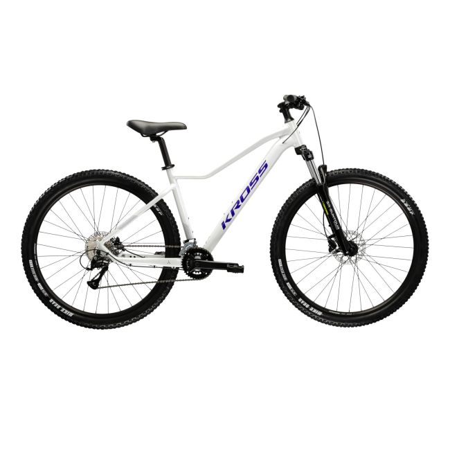 Bicicleta MTB Hardtail Kross LEA 4.0 27.5 inch alba Shimano Acera