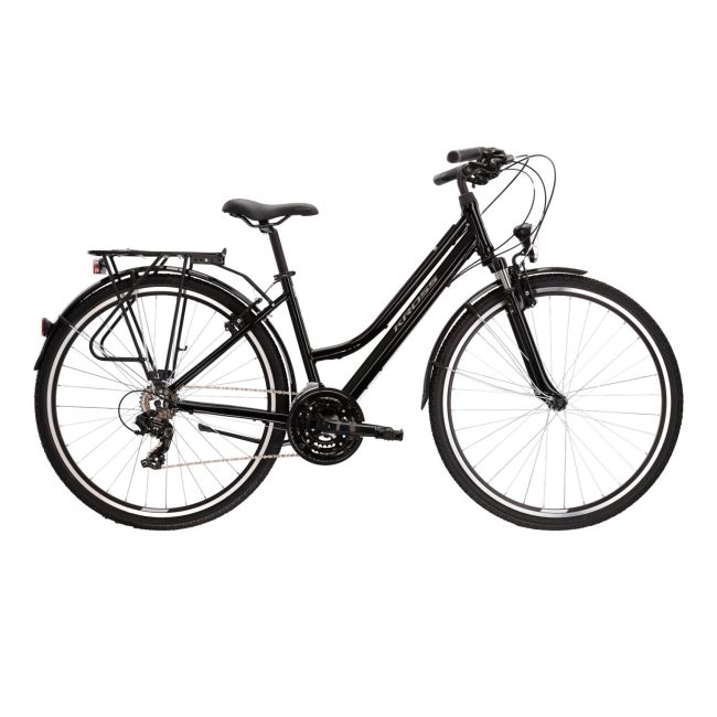 Bicicleta Trekking Kross Trans 1.0 28 inch neagra Shimano Tourney