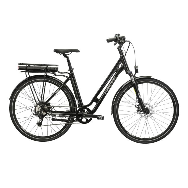 Bicicleta Electrica City Kross Sentio Hybrid 1.0 28 inch neagra microSHIFT