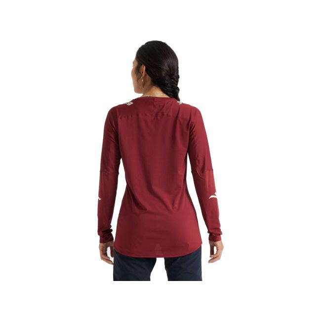 Tricou Ciclism SPECIALIZED Women's Trail Air (L/S) - Garnet Red