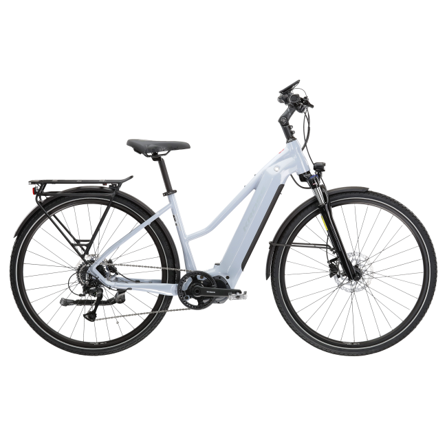Bicicleta Electrica Trekking Kross Trans Hybrid 4.0 28 inch gri Shimano Acera