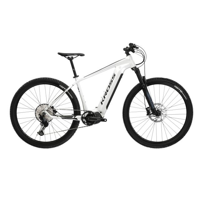 Bicicleta Electrica MTB Kross Level Boost 3.0 29 inch alba Shimano Slx
