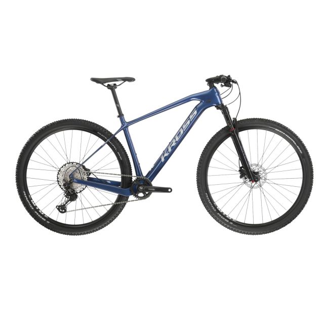 Bicicleta MTB Hardtail Kross Level 11.0 29 inch albastra Shimano Deore xt
