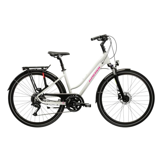 Bicicleta Trekking Kross Trans 5.0 28 inch gri Shimano Deore