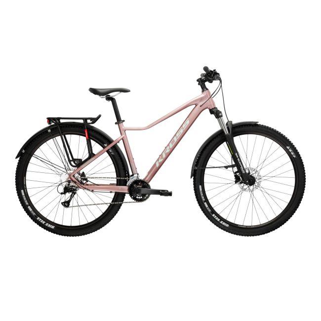 Bicicleta MTB Hardtail Kross LEA 4.0 EQ 27.5 inch roz Shimano Acera