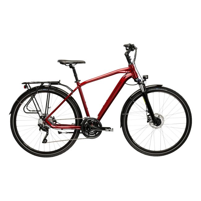 Bicicleta Trekking Kross Trans 9.0 28 inch rosie Shimano Deore